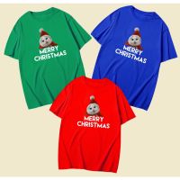 ข้อเสนอพิเศษ (พร้อมส่ง)  เสื้อยืด แมว คริสมาสต์ Merry Christmas COTTON 100% มีของพร้อมส่ง ส่งของทุกวันจ้าS-5XL