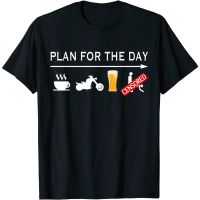 HOT ITEM!!Family Tee Couple Tee Adult Motorcycle Biker t-shirt Plan For The Day Adult Humor Tee Adult Men t-shirt