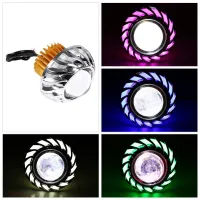 Motorcycle Car Headlight LED Projector Lens Dual Halo Angel Devil Eye Spot Light Motocicleta Lights New Arrivals