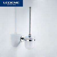 LEDEME ขาตั้งแปรงห้องน้ำติดผนัง,ที่จับยาวเครื่องมือทำความสะอาดห้องน้ำแก้วน้ำพลาสติกอุปกรณ์ L5710