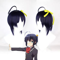 30เซนติเมตร Chunibyo และอื่นๆ Delusions อะนิเมะ Takanashi Rikka อุปกรณ์เครื่องแต่งกายคอสเพลย์อุปกรณ์ประกอบฉากวิกผมสำหรับประสิทธิภาพพรรคฮาโลวีน