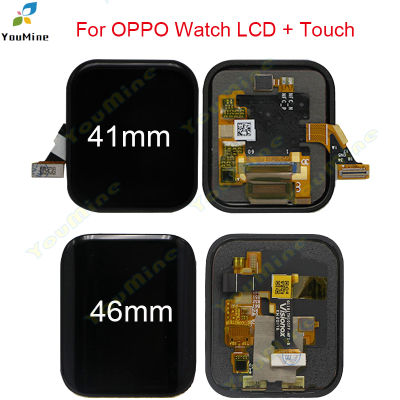 Asal สำหรับนาฬิกา Oppo นาฬิกา Paparan LCD ขนาด46มม. แผงแผงเซ็นเซอร์ดิจิตอลนาฬิกา Oppo 41มม. LCD