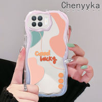 เคส Chenyyka สำหรับ A93 OPPO 2020 F17 Pro Reno 4F Reno 4 Lite เคสหลากสีน่ารักกราฟฟิตีศิลปะภาพวาดกราฟฟิตีอัพเกรดใหม่ซิลิโคนหนาเคสโทรศัพท์โปร่งใสป้องกันการตกขอบเนื้อครีมเคสนิ่ม