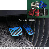 Car Sticker Aluminium Alloy Foot GasPetrolOil Brake Rest Lamp Trim Accessories For Toyota C-Hr Chr 2017 2018 2019