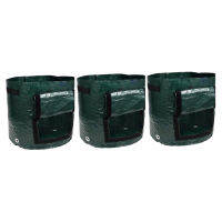 3PCS Potato Grow Bags, 7 Gallons Garden Vegetable Planter with Handles Access Flap for Vegetables,Tomato,Carrot