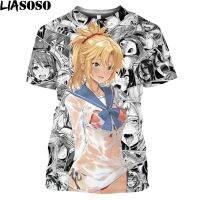 2023 new arrive- xzx180305   Anime Girls Sexy School Lingerie T-shirts 3D Print Men Hentai Sexy Bikini Girls Otaku Harajuku Shirt Tops Alternative Clothing