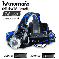 ไฟฉายคาดศีรษะ LED ซูมได้ แบบชาร์จไฟในตัว Headlamp Rechargeable ไฟฉายคาดหัว led แบบชาร์จ ไฟฉายคาดหัว ไฟฉาย ไฟ ไฟฉาย ไฟฉายคาดศรีษะ ไฟคาดหัว ไฟฉายคาดหัวแรงสูง ไฟฉายคาดหัวกันน้ำ Headlamp Flashlight