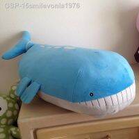 ♙15smilevonla1976 Pokémon ภาพอนิเมะ Para Crianças Almofada Monstro De Bolso Maior Elfo Kawaii Baleia Azul Wailord Esado Presente Natal 55Cm