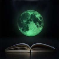 ❣● 3D Luminous Moon Wall Stickers PVC Glow In The Dark Wall Decals For Kids Room Bedroom Home Decorations Fluorescent DIY Stickers