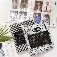 3/5/7 นิ้ว Photo Collect Book 200 กระเป๋าเติมหน้าภายใน BE ME Black &amp; White Binder Photocard อัลบั้ม Idol Lomo Card Collection