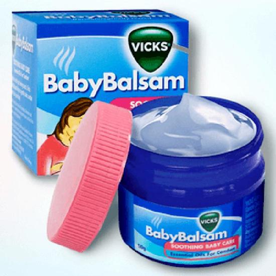 Hcmdầu bôi ấm ngực giảm ho cho bé vicks baby balsam 50g - ảnh sản phẩm 3