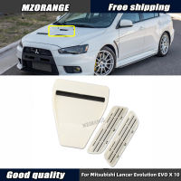 6PCS ใส่ Air Vent Intake Ducts ฝาครอบ Direct Hood Scoop Bonnet สำหรับ Mitsubishi Lancer Evolution EVO X 10รถอุปกรณ์เสริม