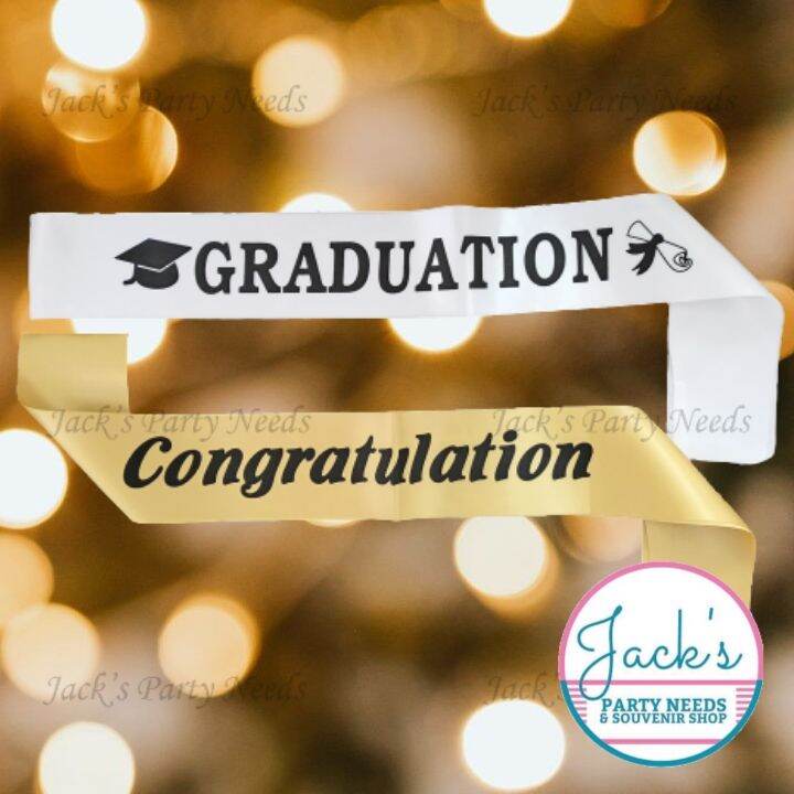 Graduation Satin Sash Congratulation Satin Sash Graduation Ceremony