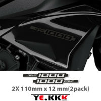 สำหรับ YAMAHA MT 10 1000 DOHC สติ๊กเกอร์สติ๊กเกอร์ที่กำหนดเองสติ๊กเกอร์สีสะท้อนแสงแมตต์สีดำ X2 110มิลลิเมตร * 12มิลลิเมตร