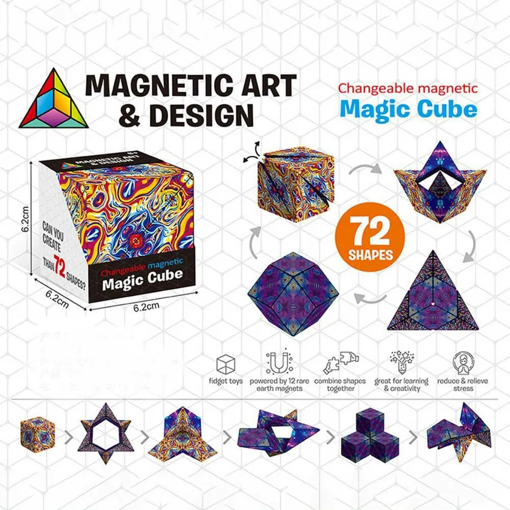 Rubik 3D Magic - Đồ chơi Rubic nam châm biến thể thành hơn 70 hình ...