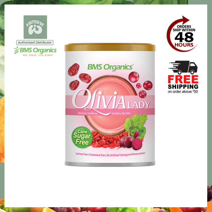 BMS Organics Olivia Lady Oatmilk [Cane Sugar Free] / 粉红佳人燕麦奶 (无蔗糖