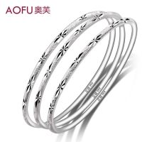 Mr Fu 999 fine silver bracelet all over the sky star frosted junior iii female sterling ring held more gift