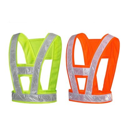 Reflective Safety Vests High Visibility Reflective Strap Security Traffic Warning Vest Night Working Running Cycling Vest Jacket