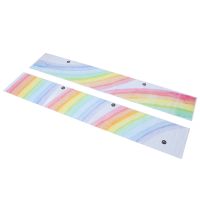 Watercolour Rainbow Wall Stickers for Kids Room Nursery Home Decor Colorful Rainbow Mural Self-Adhesive Fabric