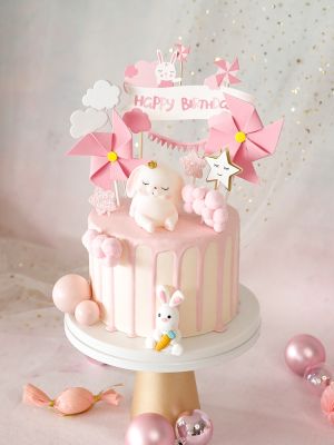【CW】✣  Personalized Cartoon Pink Star Decoration Birthday Baby Shower