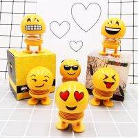 TV Store ตุ๊กตาเขย่าหัวครอบคลุมทุกสี รถตุ๊กตาสปริง ตุ๊กตา Emoji Bouncy ของขวัญ MMK265