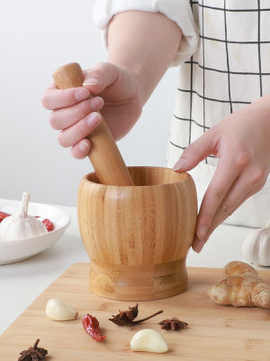 Mashing garlic jar, mashing garlic, smashing garlic mortar,mashing garlic and pressing garlic to nest With cover with