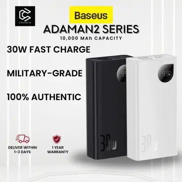 Baseus Online  Baseus Adaman2 Power Bank 30W 10000mAh Digital Display Fast  Charge Black