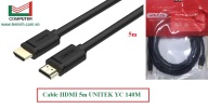 Cáp hdmi Cable HDMI 5m UNITEK YC 140M Dây tròn trơn, hàng cao cấp thumbnail