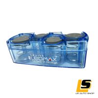 LEOMAX (ออกใบกำกับภาษีได้) กล่องเก็บเหรียญสปริง รุ่น PLUS 2 Model CH-6511 ใช้แต่งรถ หรือ พกพาได้ สี่ฟ้าใส