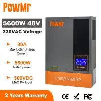 5.6KW ไม่มี5.6KW WiFi ไม่มี WiFi WiFi 220-240V Powmr ตัวแปลงพลังงานแสงอาทิตย์แบบผสมบนกริดอินเวอร์เตอร์48V 220V Pure Sine Wave 5000W ที่ชาร์จแบตเตอรี่80A MPPT ตัวควบคุมพลังงานแสงอาทิตย์