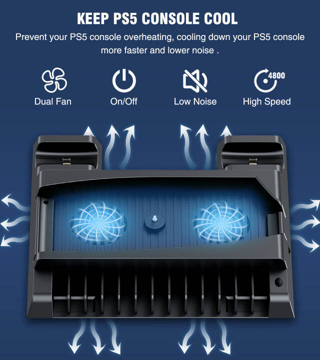 2021for-ps5-accessories-vertical-cooling-fan-stand-for-ps5-dual-controller-charger-fast-led-charging-station-for-sony-playstation-5