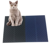 Non-toxic Feeding Folding EVA Non Slip Square Waterproof Cat Litter Mat Flexible Home Tray Pad Portable Accessories