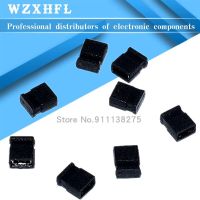 50PCS 1.27mm Pitch Jumper cap/short circuit cap spacing Short  Type 1.27 connector row stitch short link jumper WATTY Electronics