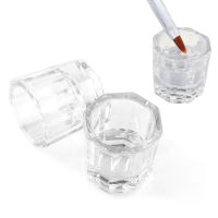 1pcs Nail Crystal Glass Cup Acrylic Liquid Dappen Dish Clear Bowl Nail Powder Holder Container Equipment Manicure Tools TR1606-1 Cups  Mugs Saucers