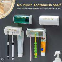 Toothbrush Cup Holder Toothbrush Shelf Wall Mounted Waterproof Dustproof Ventilation Restroom Household Supplies