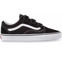 VANS OLD SKOOL V SUEDE CANVAS BLACK TRUE WHITE  (สินค้ามีประกันแท้)