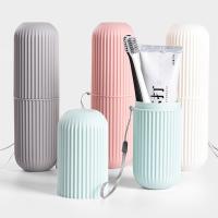 Portable Toothbrush Storage Case Toothpaste Holder Box Organizer Household Storage Cup For Outdoor Travel Bathroom Accessories