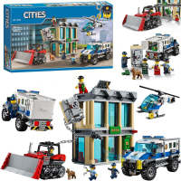 LEGO  Building Block City Police 60140 Bulldozer Robbing Bank Boy Assembly Toy Childrens Gift 10659