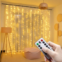 3M LED Christmas Fairy String Lights USB Remote New Years Decor Festoon Led Light Wedding Room Decor Home Decor Garland Curtain