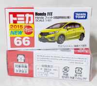 N66LC Tomica Tomy Takara No.66 Honda Fit Type R Jazz Limited Lemon color โมเดลรถโทมิก้าขนาดเล็ก ฮอนด้า แจ๊ส ความยาวรถ 6.5 ซม โดยประมาณ ใหม่ กล่องสวยในซีล