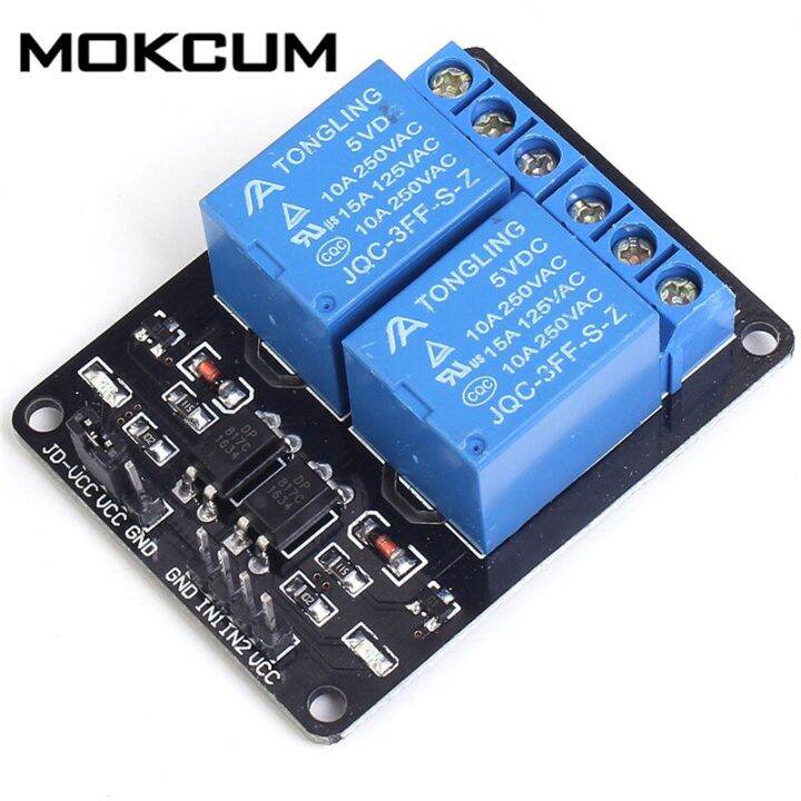Papan antarmuka Relay Raspberry Pi R3, papan kontrol 5v 2 modul relai ...