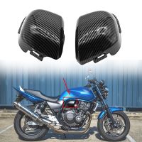 2 Pieces Carburetor Side Cover Decoration Carbon Fiber Air Filter Caps for Honda CB400 Vtec 1999-2007 CB 400 Accessories