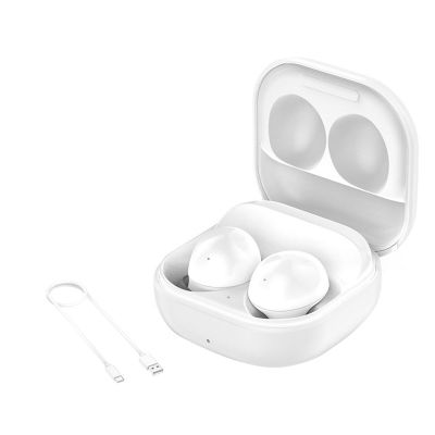 Replacement Earphone Charging Box Earbuds Charger Case White Plastic for Samsung Galaxy Buds 2