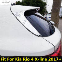 ด้านหลัง Tail Gate แผงหน้าต่าง Strip เลื่อมตกแต่งสำหรับ Kia Rio 4 X-Line 2017 - 2020 ABS Chrome อุปกรณ์เสริมภายนอก