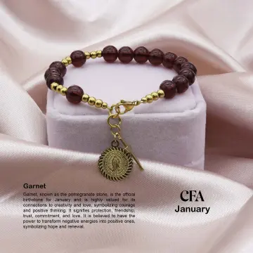 Lotus jade rosary bracelet in 10K spacers and stainless Cross – Gems &  stones ph
