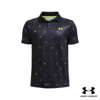 Under Armour UA Boys Performance Printed Polo อันเดอร์ อาร์เมอร์ เสื้อออกกำลังกาย สำหรับเด็กผู้ชาย