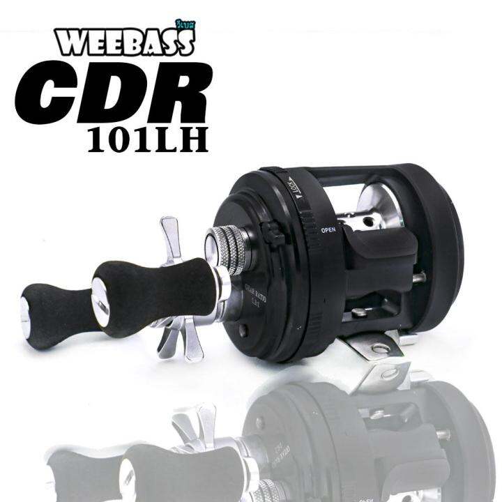 อุปกรณ์ตกปลา-weebass-รอก-รุ่น-cdr-101-หมุนซ้าย-รอกตกปลา-รอกเบททรงกลม