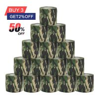 1/6/10 pcs camouflage Elastic Outdoor Hunting Camouflage Stealth Tape Waterproof Wrap Durable Self Adhesive Elastic Bandage