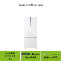 Panasonic ตู้เย็น 2 ประตู (14.8 คิว , สี Glass White) รุ่น NR-BX471WGWT  เทคโนโลยี Prime Fresh -3°C  Econavi + Inverter ประหยัดไฟ  Blue Ag / Ag Clean ยับยั้งแบคทีเรีย