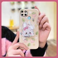 Rotatable stand dustproof Phone Case For OPPO Realme C21Y protective case Simplicity Skin-friendly feel cute phone case